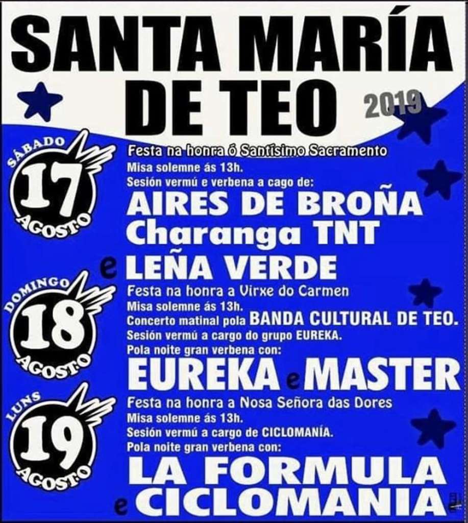 Festas de Santa María en Teo