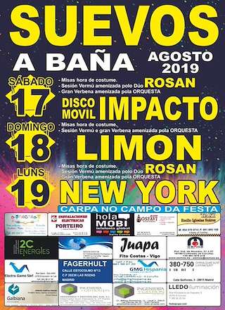 Fechas, información, programa, cartel, imágenes, mapa y ubicación de Festas de Suevos  en  A Baña