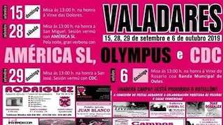 Fechas, información, programa, cartel, imágenes, mapa y ubicación de Festas de Valadares  en  Outes