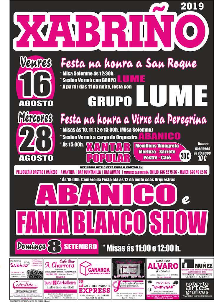 Festas de Xabriño en Curtis