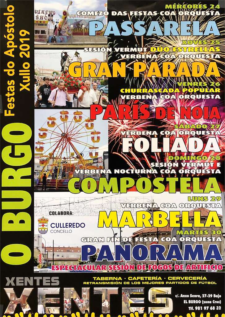 Festas do Apóstolo de O Burgo (2024) en Culleredo