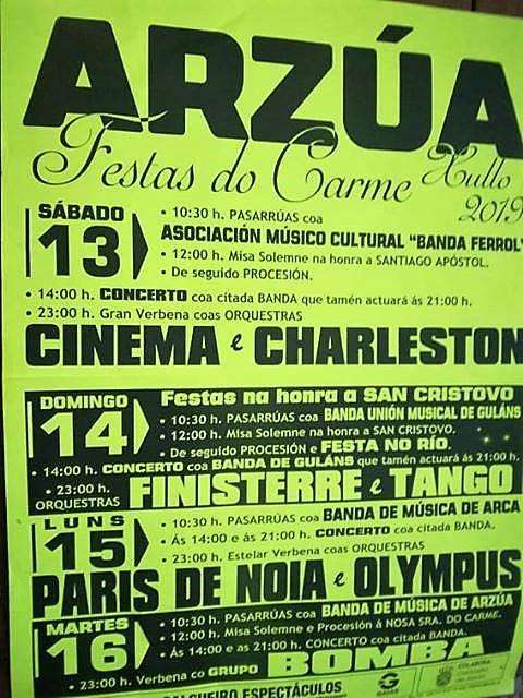 Festas do Carme (2024) en Arzúa