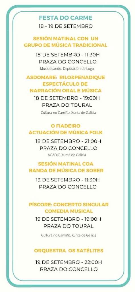 Festas do Carme en Sober