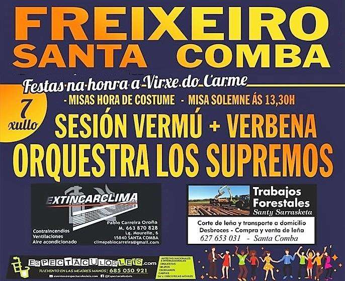 Festas do Carmen de Freixeiro (2024) en Santa Comba