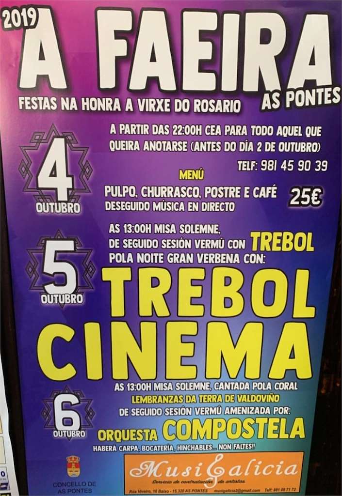Festas do Rosario de Faeira en As Pontes de García Rodríguez