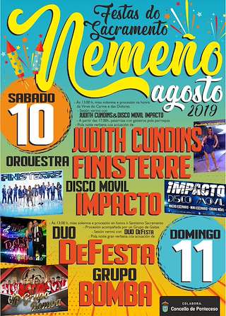 Fechas, información, programa, cartel, imágenes, mapa y ubicación de Festas do Sacramento de Nemeño  en  Ponteceso