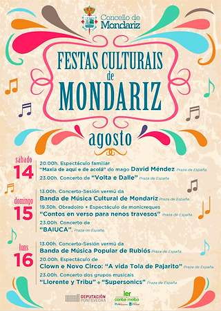 Fechas, información, programa, cartel, imágenes, mapa y ubicación de Festas Patronais da Virxe da Peña de Francia e San Roque  en  Mondariz