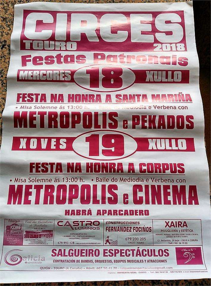 Festas Patronais de Circes (2024) en Touro