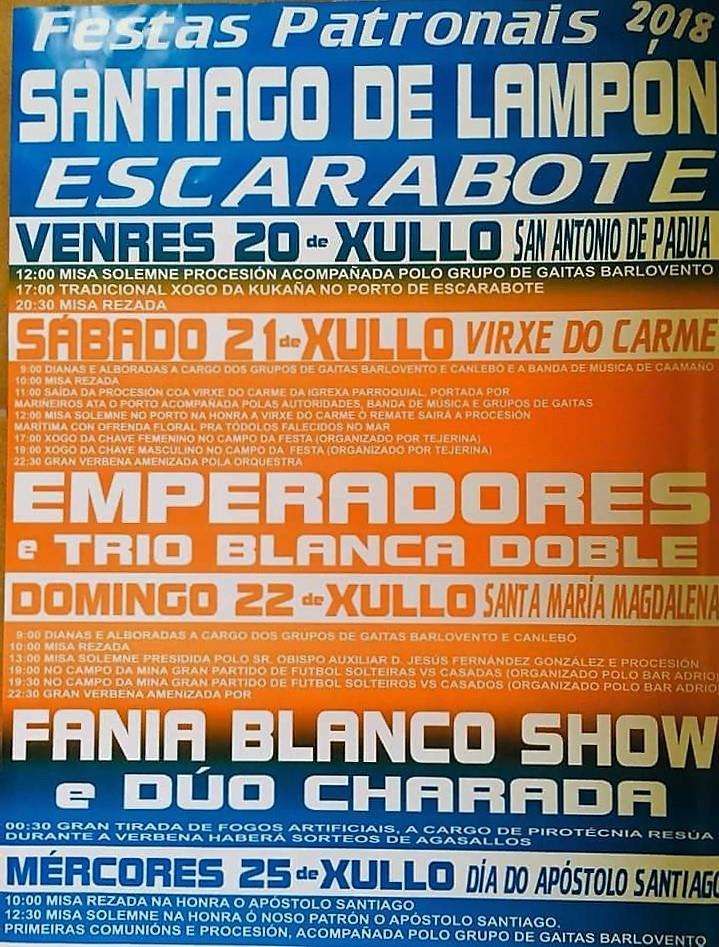 Festas Patronais de Lampón (2024) en Boiro