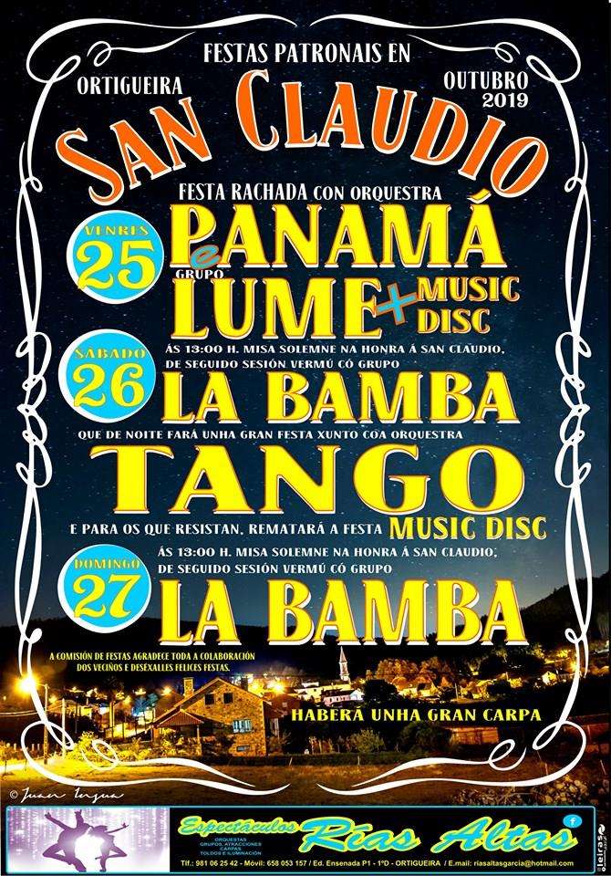 Festas Patronais de San Claudio en Ortigueira