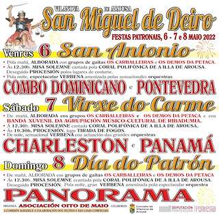 Fechas, información, programa, cartel, imágenes, mapa y ubicación de Festas Patronais de San Miguel de Deiro  en  Vilanova de Arousa