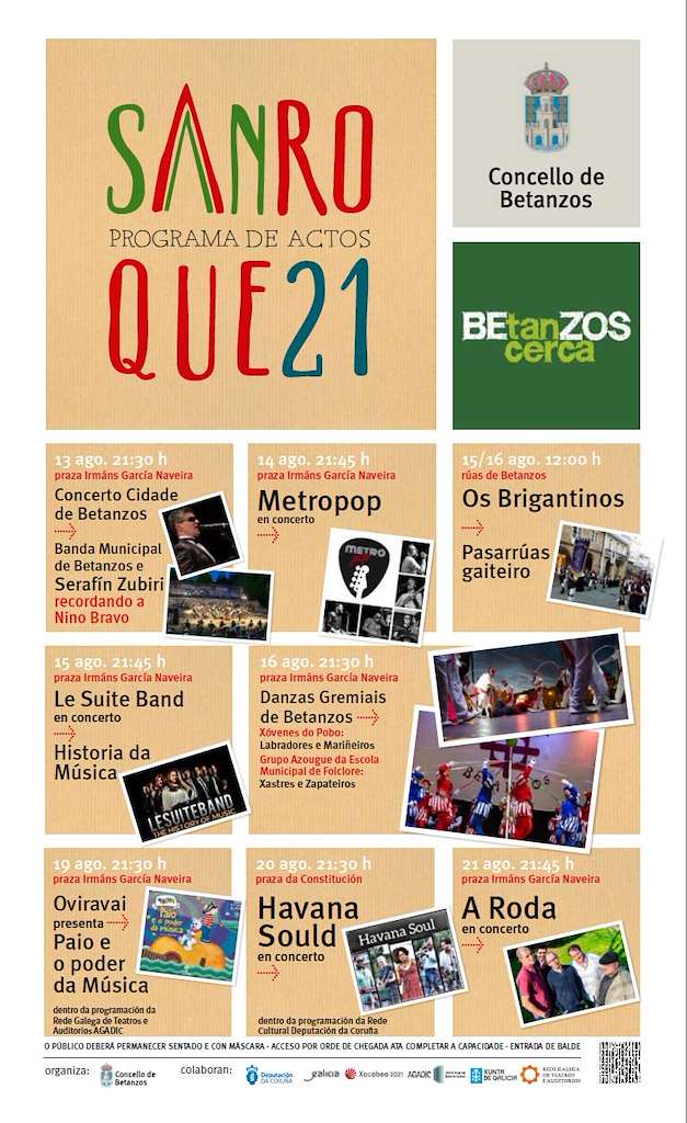 Festas Patronais de San Roque (2024) en Betanzos