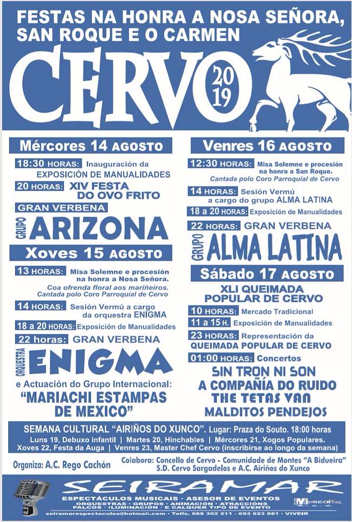 Festas Patronais - Nosa Señora e San Roque en Cervo