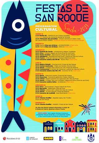 Fechas, información, programa, cartel, imágenes, mapa y ubicación de Festas Patronais  en  Sada