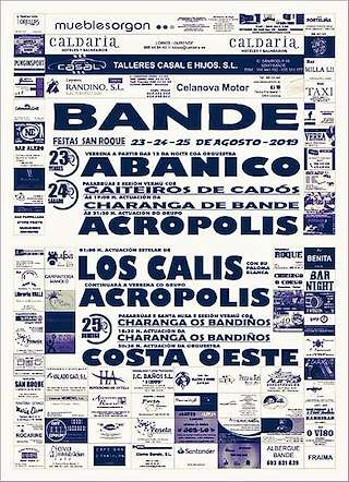 Fechas, información, programa, cartel, imágenes, mapa y ubicación de Festas Patronais - San Roque  en  Bande