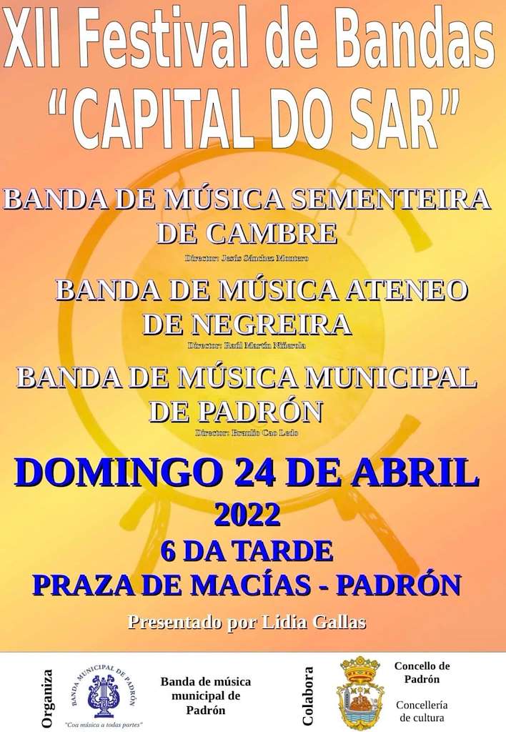 XIII Festival de Bandas Capital do Sar en Padrón
