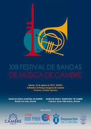 Fechas, información, programa, cartel, imágenes, mapa y ubicación de XXIII Festival de Bandas de Música  en  Cambre