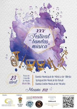 Fechas, información, programa, cartel, imágenes, mapa y ubicación de XXXII Festival de Bandas de Música  en  Meaño