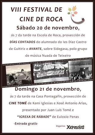 Fechas, información, programa, cartel, imágenes, mapa y ubicación de XI Festival de Cine de Roca (2024)  en  Guitiriz