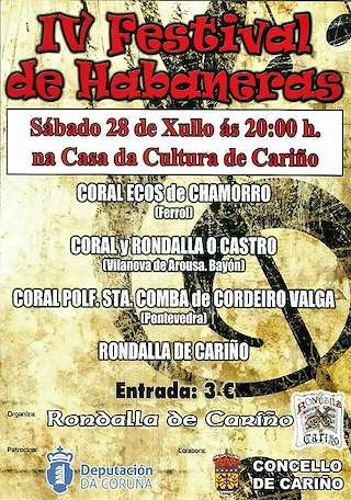 Fechas, información, programa, cartel, imágenes, mapa y ubicación de VII Festival de Habaneras   en  Cariño