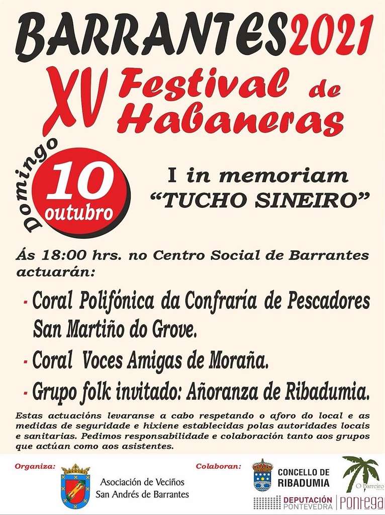 XVII Festival de Habaneras de Barrantes en Ribadumia