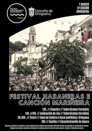 Fechas, información, programa, cartel, imágenes, mapa y ubicación de Festival de Habaneras  en  Ortigueira