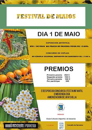Fechas, información, programa, cartel, imágenes, mapa y ubicación de Festival de Maios e Coplas do CCD Sanxenxo