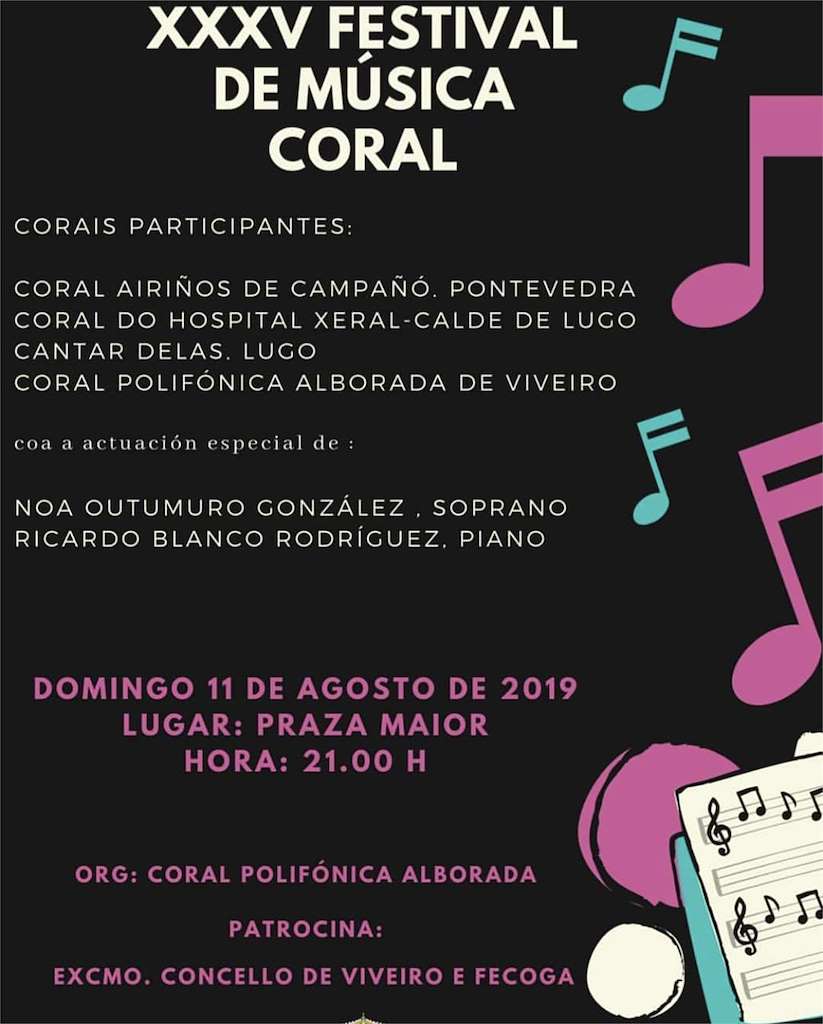 XXXVII Festival de Música Coral en Viveiro
