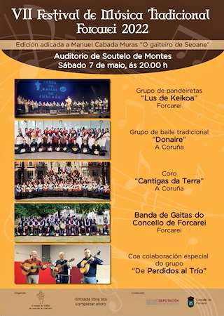 Fechas, información, programa, cartel, imágenes, mapa y ubicación de IX Festival de Música Tradicional  en  Forcarei