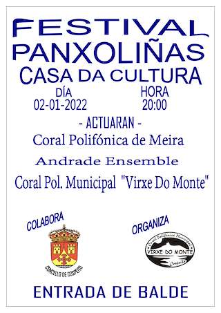 Fechas, información, programa, cartel, imágenes, mapa y ubicación de Festival de Panxoliñas  en  Cospeito