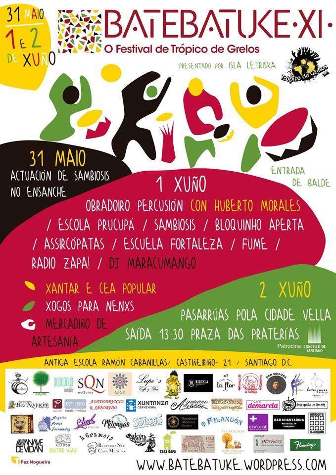 Festival de Percusión Afrobrasileña Bate Batuke en Santiago de Compostela