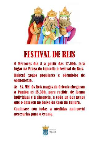 Fechas, información, programa, cartel, imágenes, mapa y ubicación de Festival de Reis (2025)  en  Pantón