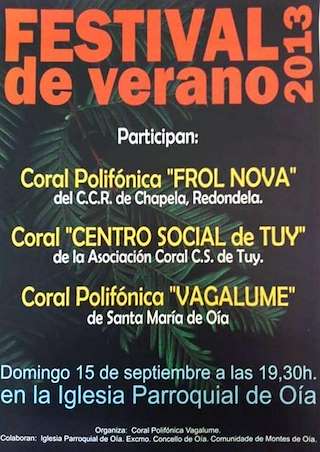 Fechas, información, programa, cartel, imágenes, mapa y ubicación de Festival de Verano  en  Oia