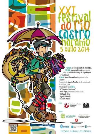 Fechas, información, programa, cartel, imágenes, mapa y ubicación de XXIX Festival do Río Castro de Narahío (2024)  en  San Sadurniño