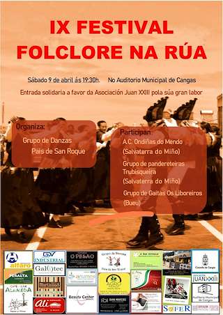 Fechas, información, programa, cartel, imágenes, mapa y ubicación de XI Festival Folclore na Rúa  en  Cangas