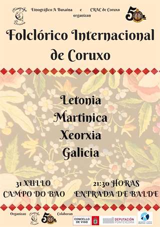 Fechas, información, programa, cartel, imágenes, mapa y ubicación de Festival Folclórico Internacional de Coruxo   en  Vigo