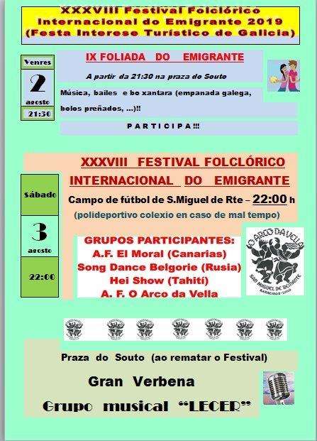 XL Festival Folclórico Internacional do Emigrante en Barreiros