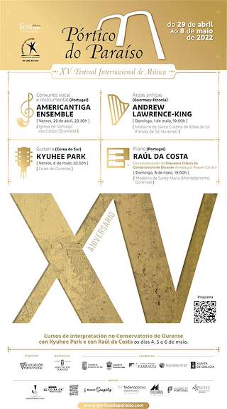 Fechas, información, programa, cartel, imágenes, mapa y ubicación de XVII Festival Internacional de Música Pórtico do Paraíso  en  Ourense