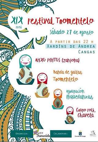 Fechas, información, programa, cartel, imágenes, mapa y ubicación de XXV Festival Tromentelo  en  Cangas