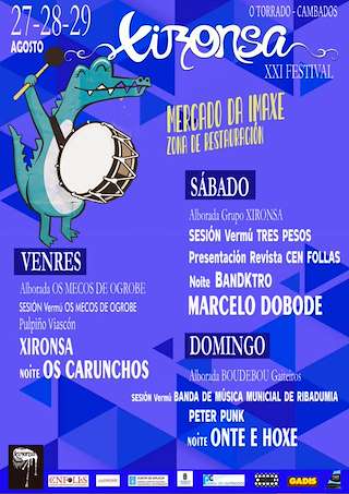 Fechas, información, programa, cartel, imágenes, mapa y ubicación de XXIV Festival Xironsa de Corvillón (2024)  en  Cambados