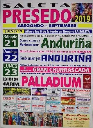 Fechas, información, programa, cartel, imágenes, mapa y ubicación de Fiestas de la Saleta de Presedo  en  Abegondo