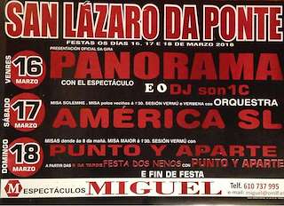 Fechas, información, programa, cartel, imágenes, mapa y ubicación de Fiestas de San Lázaro  en  Lugo