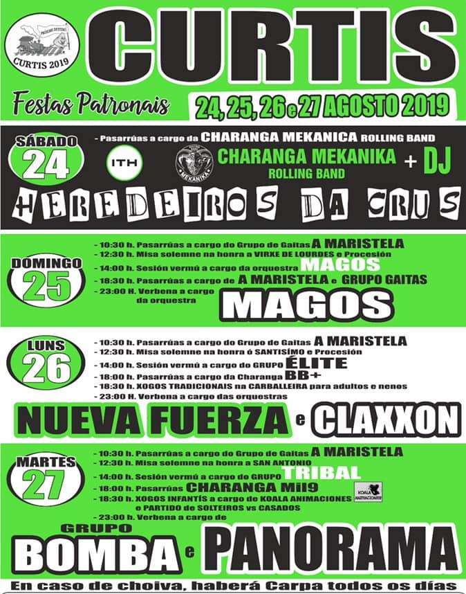 Fiestas Patronales en Curtis