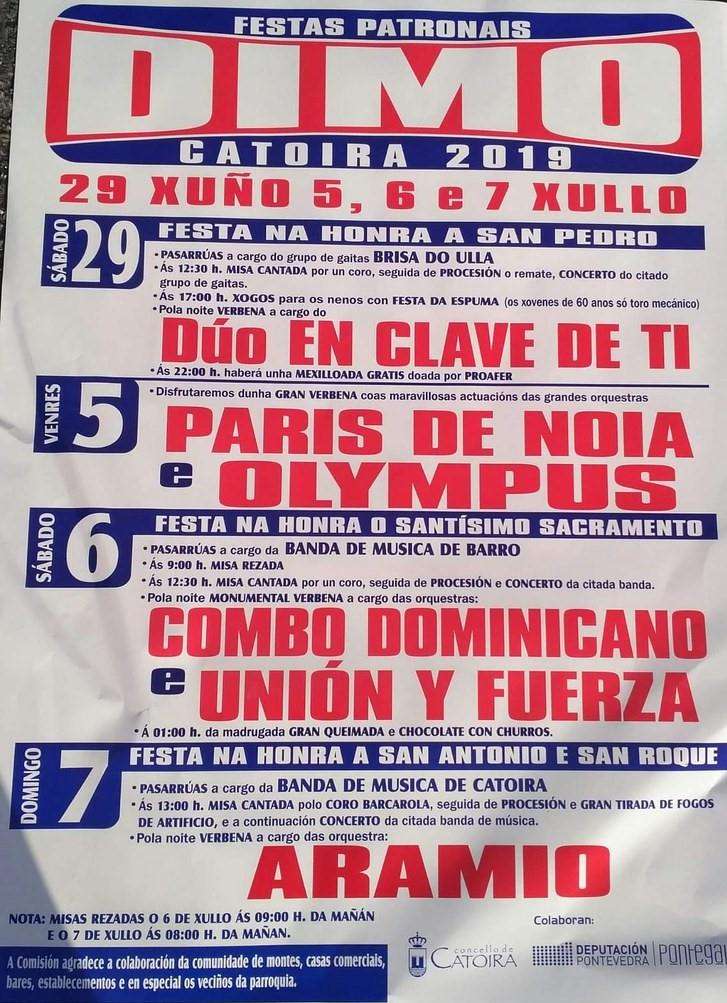Fiestas Patronales de San Pedro de Dimo (2024) en Catoira