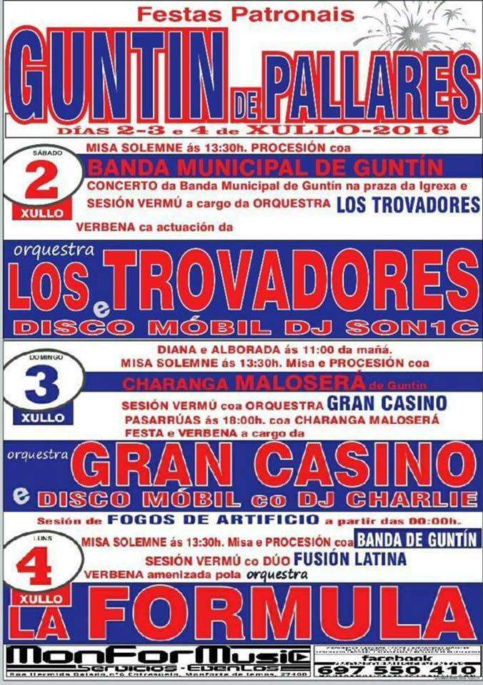 Fiestas Patronales en honor a San Salvador (2024) en Guntín