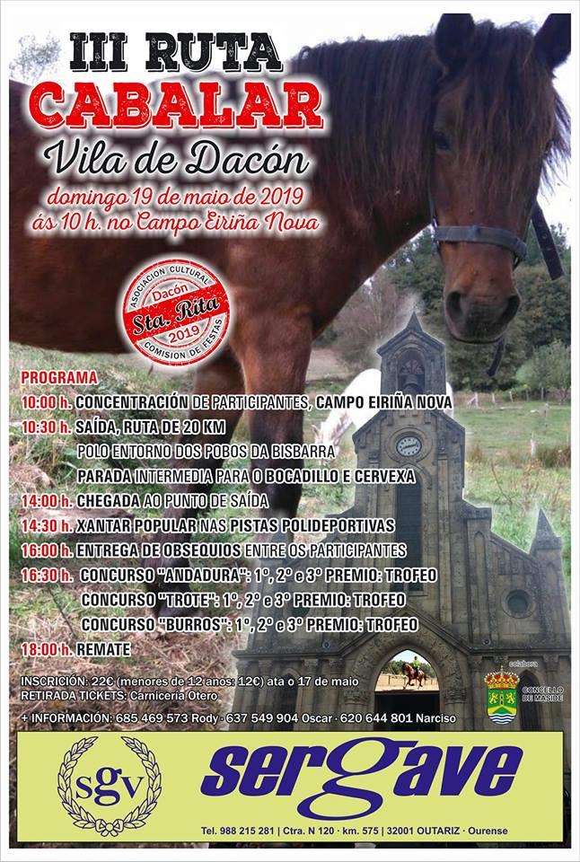 Fin de Semana Cabalar Vila de Dacón en Maside