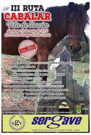 Fechas, información, programa, cartel, imágenes, mapa y ubicación de Fin de Semana Cabalar Vila de Dacón  en  Maside