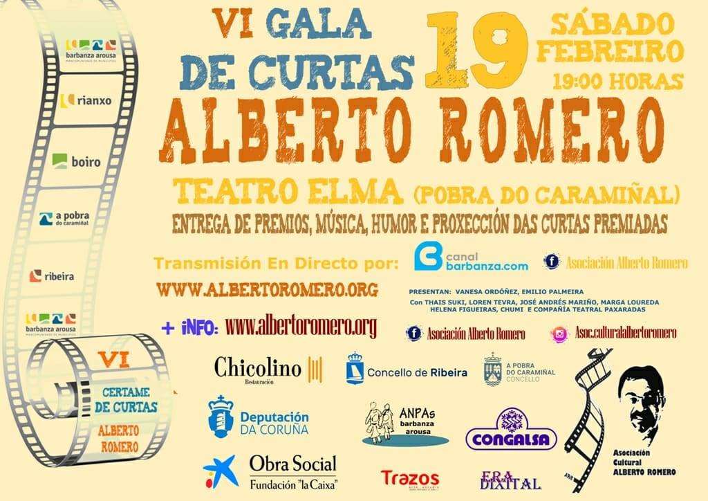 VIII Gala de Curtas Alberto Romero en Rianxo