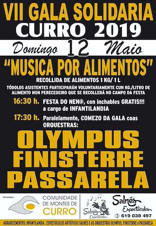 Fechas, información, programa, cartel, imágenes, mapa y ubicación de X Gala Solidaria Música por Alimentos  en  Barro