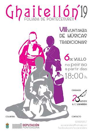 Fechas, información, programa, cartel, imágenes, mapa y ubicación de Ghaitellón´24 - XI Xuntanza de Músicas Tradicionais (2024)  en  Pontecesures
